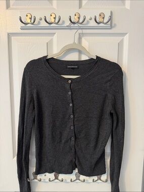 Express Design Studio Dark Charcoal Gray Women's Cardigan